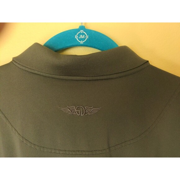 Straight Down Men's Performance Golf Polo Shirt Green Ribbed XL Mission Hills - Picture 11 of 11